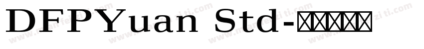 DFPYuan Std字体转换